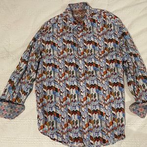 Robert Graham long sleeve shirt, size L